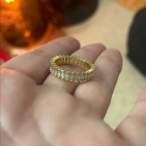Elegant Gold and Silver Women's Ring